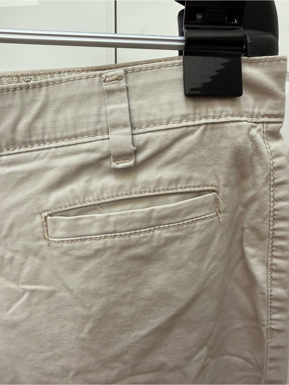 Bandolino Light Beige Casual Chino Pants - Picture 3 of 8